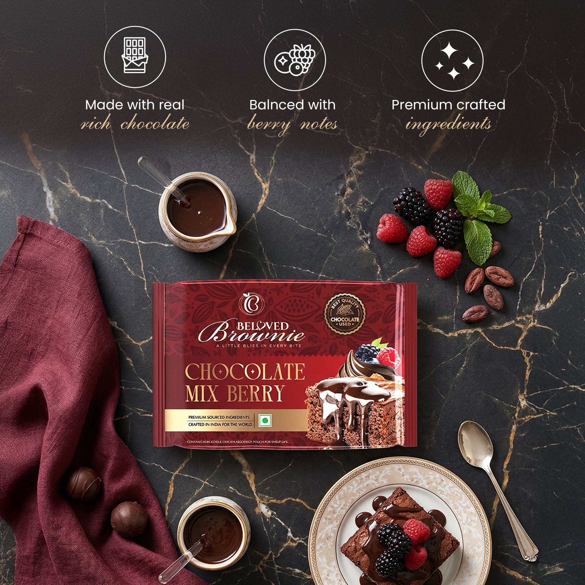 Gourmet Brownie Box| Assorted Pack of 4
