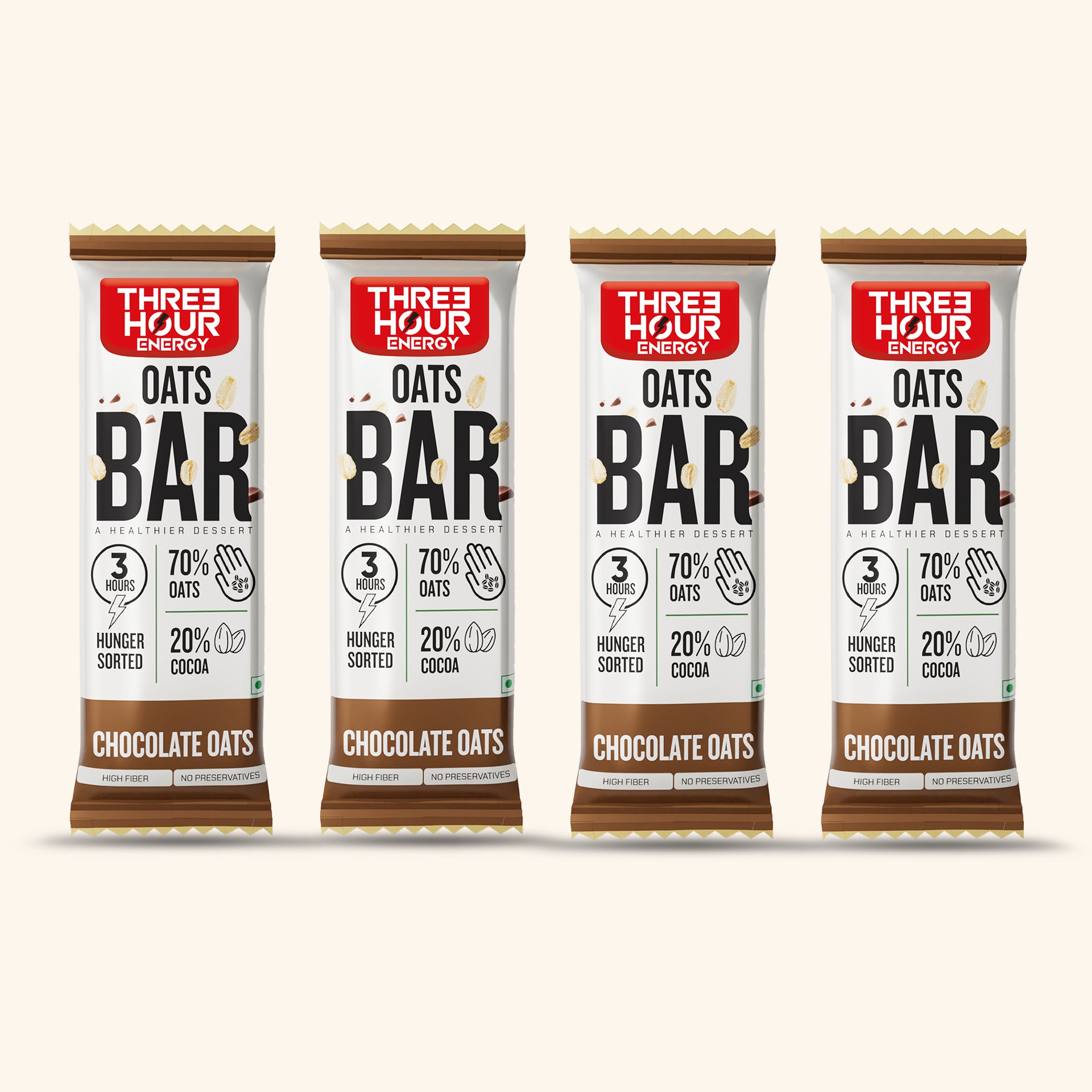 OATS BAR - A HEALTHIER DESSERT (PACK OF 4)